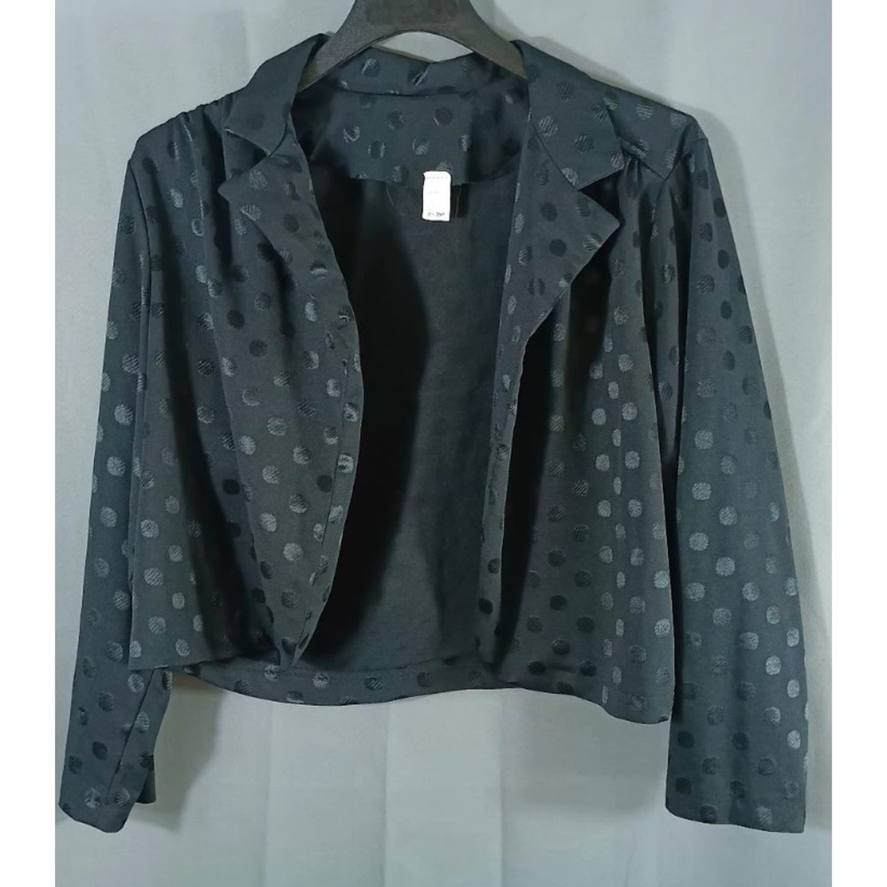 vintage ms lea 2 piece dress black white polka dot size 20 70s classic retro - Picture 7 of 10
